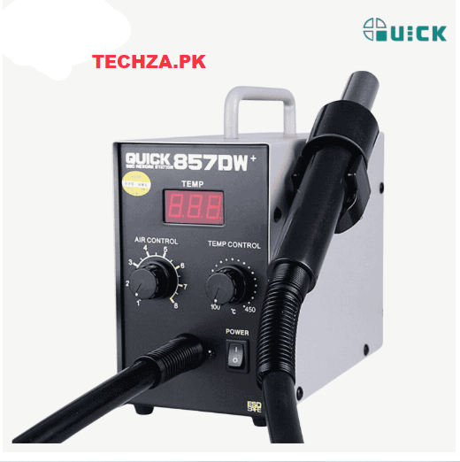 Quick 857DW+ Soldering Station 580W Adjustable Hot Air Guns SMD Station